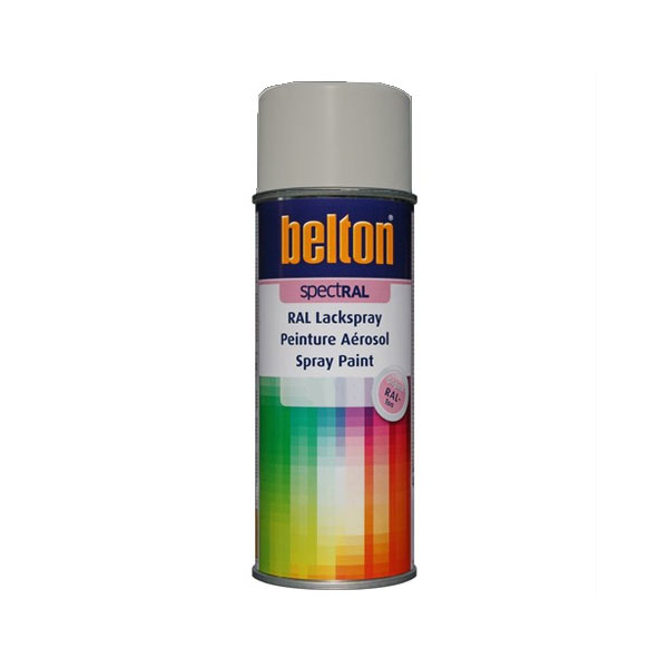 Peinture Belton aérosol SpectRAL brillante RAL 7044 Gris Soie 400 ml