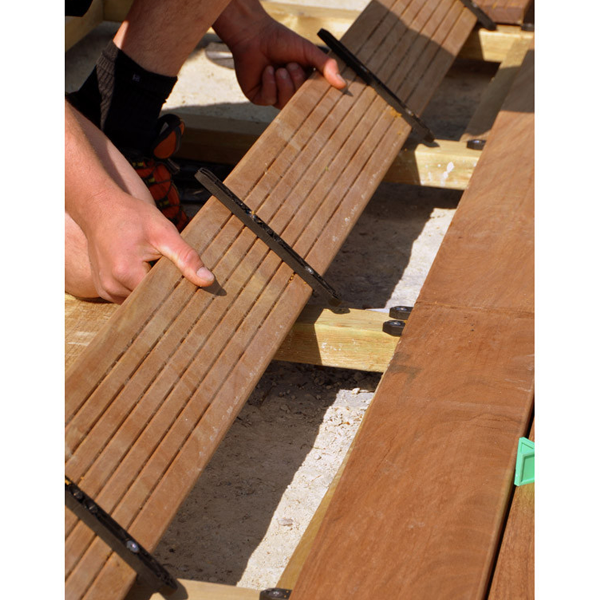 Fixation invisible FIXEGO Spax pour lames de terrasses ép 19 à 25 mm - Kit pour 4 m² de terrasse