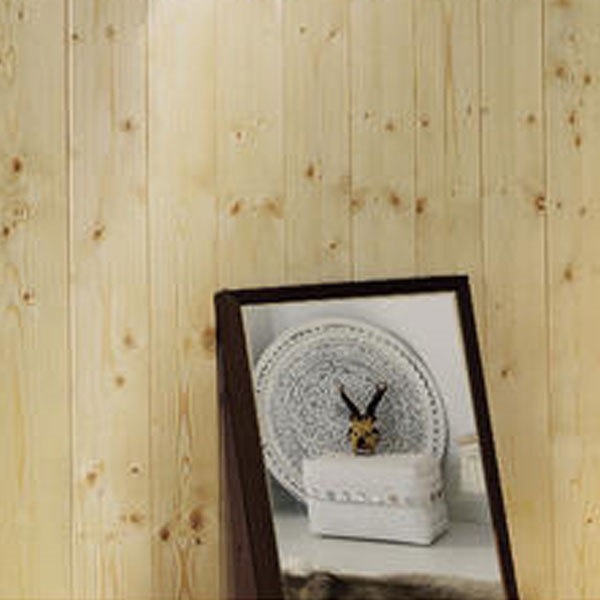 Lambris intérieur en sapin du nord petits nœuds finition naturelle - Profil élégie - 90 mmx12 mm - L.3850 mm