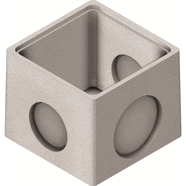 Cunette de branchement int.50x50 à emboîtement H:46cm sans couvercle