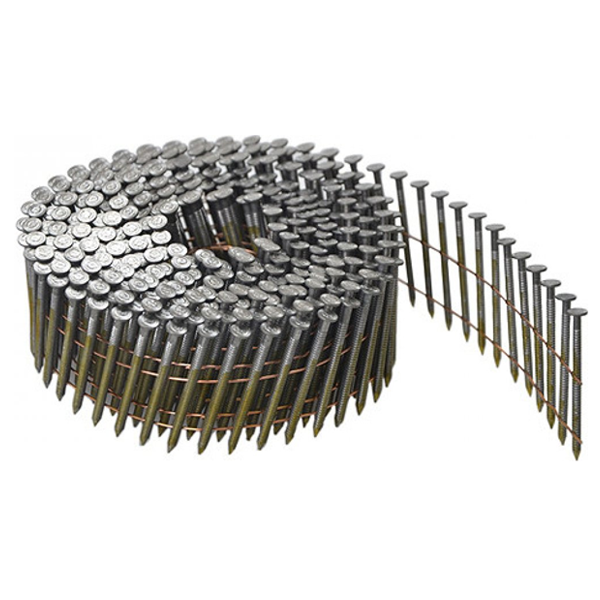 Pointe annelée en acier clair Bostitch en rouleau pour cloueur pneumatique - 3.1 x 90 mm - boîte de 4050