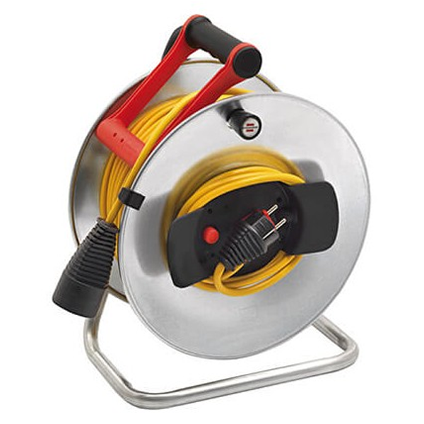 Enrouleur électrique Brennenstuhl Silver Jardi-500 - câble de 50,00 M H05VV-F 3G1,5 IP20