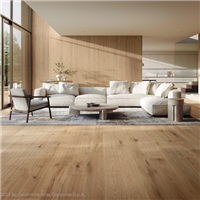 Carrelage effet bois en grès cérame pour sol et mur intérieur - Log - 120 x 20 cm - ép. 9 mm - Icon Oak