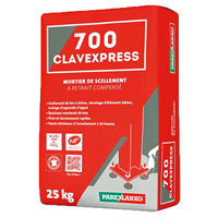 Mortier de scellement à retrait compensé CLAVEXPRESS 700 - Sac de 25 KG
