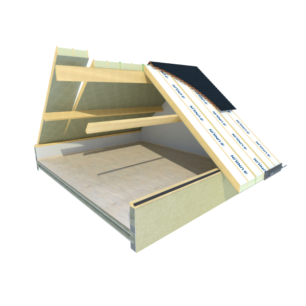 Panneau sandwich toiture USYSTEM Roof OS Gyp - 9,00 m².K/W - 0.8 x 5.50 m - ép. 228,00 MM