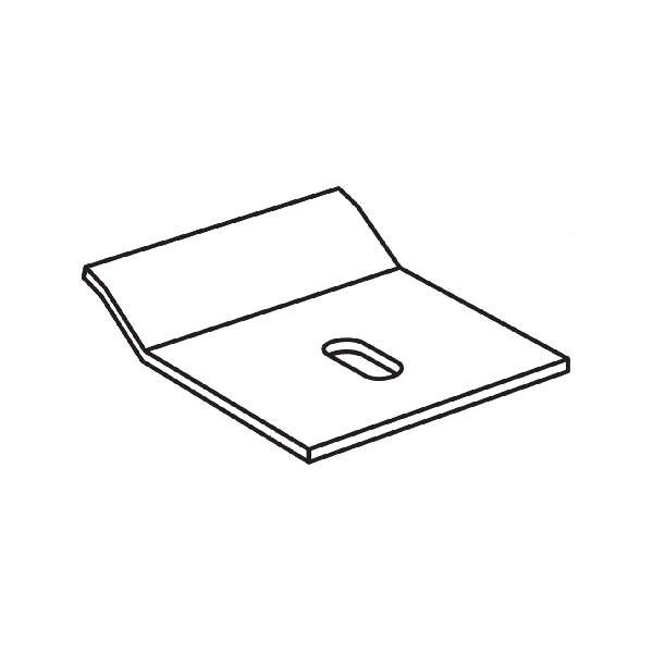 Platine de fixation directe Connect pour profilés Ecophon Focus B, F et Akusto Wall - Boîte de 100