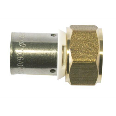 Raccord à sertir - écrou tournant 15/21 - PER Ø20