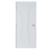 Bloc-porte prépeint Kaori blanc à âme alvéolaire - Gypso - serrure PDDT - 204 CM x 83 CM - droit poussant