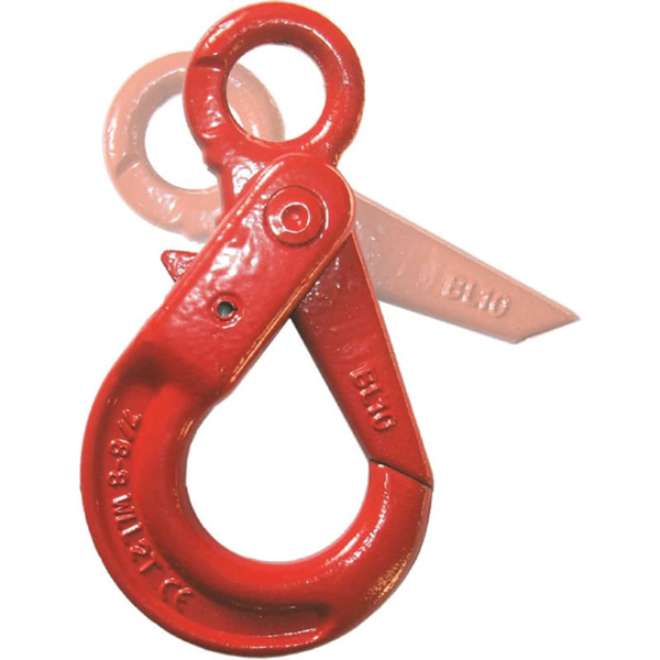 Crochet a verrouillage auto a oeil cmu 3.15 tonnes diamètre 10 mm