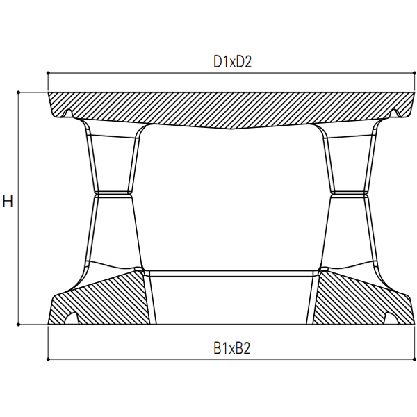Aspirateur extracteur statique Sebicape pour conduit individuel - souche avec doublage - 60 x 60 CM - 18 CM
