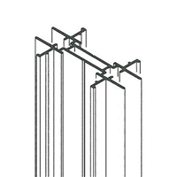 Montant intermédiaire KTY 00MON pour cloison intérieure - aluminium brut - longueur 2,50 M