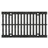 Grille caniveau fonte double fentes 85/18 mm D 400 pour caniveau BIRCOsir DN 150 - Longueur 500 mm