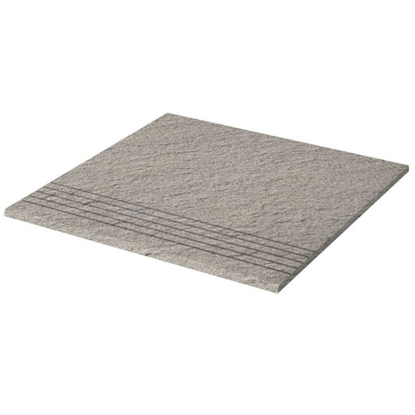 Nez de marche strié grès cérame technique Taurus Granit Relief mat SR7 - 30,0 CM x 30,0 CM ép. 8,00 MM - Nordic