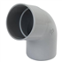 Coude Nicoll pour tube de descente cylindrique Ø 80 mm - Angle 67°30 - Mâle/Femelle - Techtan - Gris