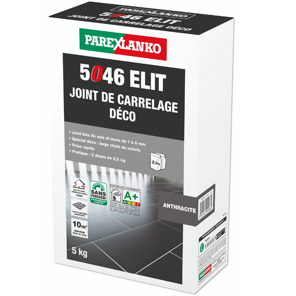 Parexlanko - Joint Tous Supports - Anthracite - Joints de