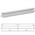 Dim. 38x24 mm - Long. 0,60 ml - Blanc 001