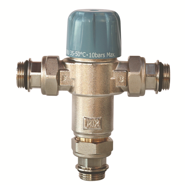 Limiteur de sécurité thermostatique réglable - Mâle 3/4" - Clapets anti-retour