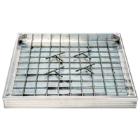 Chassis de visite Alusol Light H60/300 à remplir pour carrelage