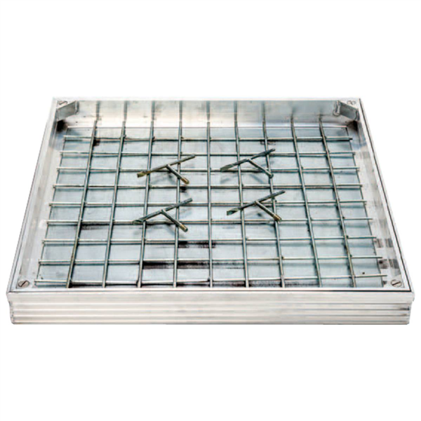 Chassis de visite Alusol Light H60/300 à remplir pour carrelage