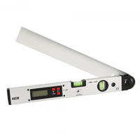 Mesureur d'angle digitale Wilmart - Ouverture 225° - Longueur 400 mm - Aluminium