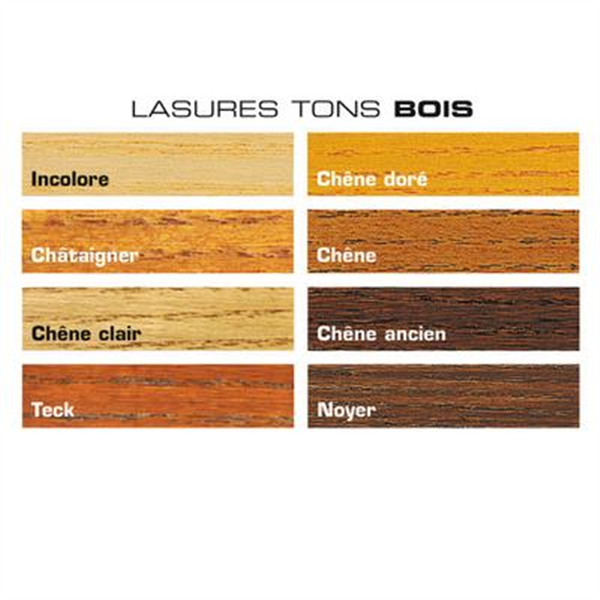 Lasure bois protection élevée Cecil LX530 aspect satin teck 1L