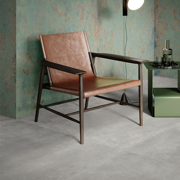 Carrelage sol intérieur antidérapant R11C effet béton en grès cérame - Urban - 30 x 60 cm - ép. 9 mm - Grey