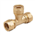 Té égal PE / PE en laiton pour tube PE40 à serrage mécanique