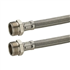 Flexible alimentation double Femelle à visser - M 15 x 21 - Longueur 300 mm - Inox tressé