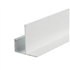 Profil de rive F en acier prélaqué blanc pour plafond suspendu - T15 / T24 - L. 3 m - Largeur 13,0 mm