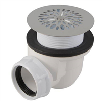 Bonde vidage Nicoll - Pour receveur de douche grès - Diamètre 40 mm - Bonde 60 mm - Plastique et Inox