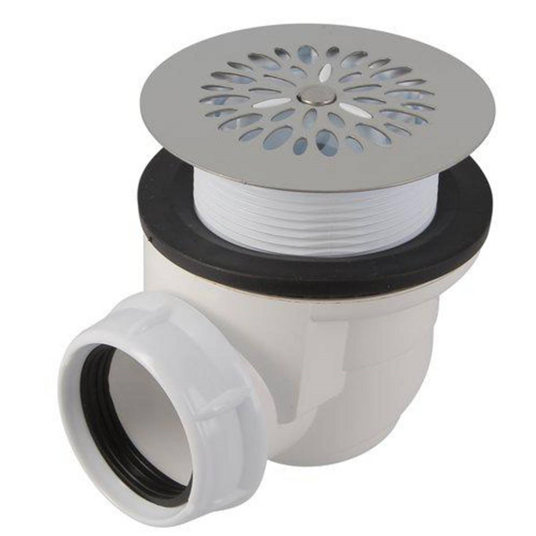 Bonde vidage Nicoll - Pour receveur de douche grès - Diamètre 40 mm - Bonde 60 mm - Plastique et Inox