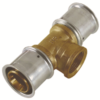 TE FEMELLE LAITON 50 X 1" X 50