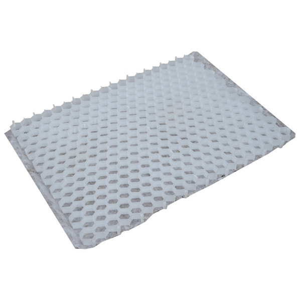 Plaque stabilisatrice avec géotextile intégré pour graviers - Alveplac - Blanc - 1166 x 800 mm
