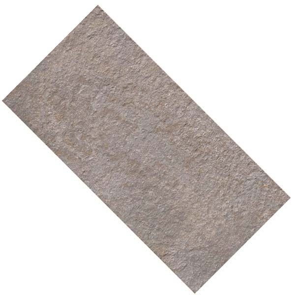 Carrelage sol extérieur effet pierre TRUST - Silver - 60 CMx30 CM Ép.9 MM