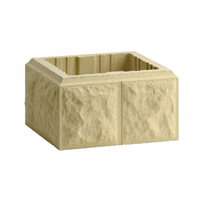 Élément de pilier bosselé en béton décoratif - Périgord - 30,0 CM x 30,0 CM x 17,0 CM