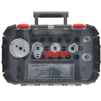 Coffret de 6 scies trépans Bosch pour plombier avec adaptateur Power-Change et 2 forets