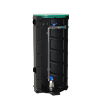 Station de relevage pour eaux claires avec pompe DR1 9 m³/h - Sanidrain 500V - Cuve 500L - hauteur 150 cm