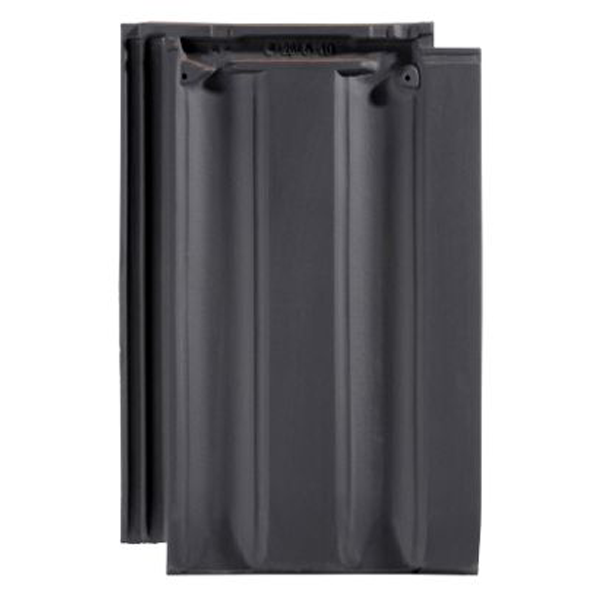 Tuile PV10 Huguenot - à emboîtement grand moule faiblement galbée à relief - Ardoise