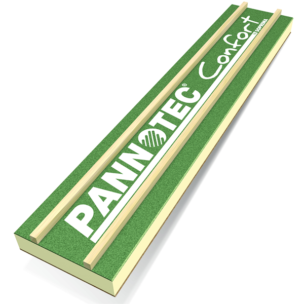 Panneau isolant toiture Pannotec Confort Plâtre RB contrelatté - R = 6,00 m².K/W - 4,80 M x 0,57 M - ép. 130 MM