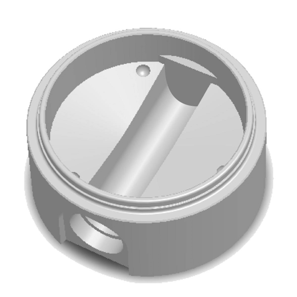 Fond de regard EU PRO Ø800 - Borgne - pour 200 PVC / 200 FTE