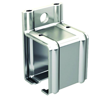 Support enveloppant fixation murale pour rail 6255