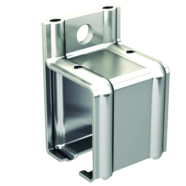 Support enveloppant fixation murale pour rail 6255