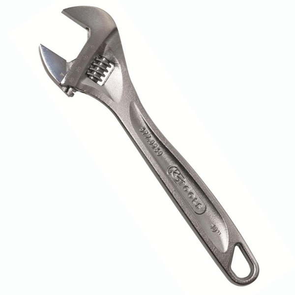 Clé à molette longueur 10 pouces ouverture de 28 mm finition chromée KStools