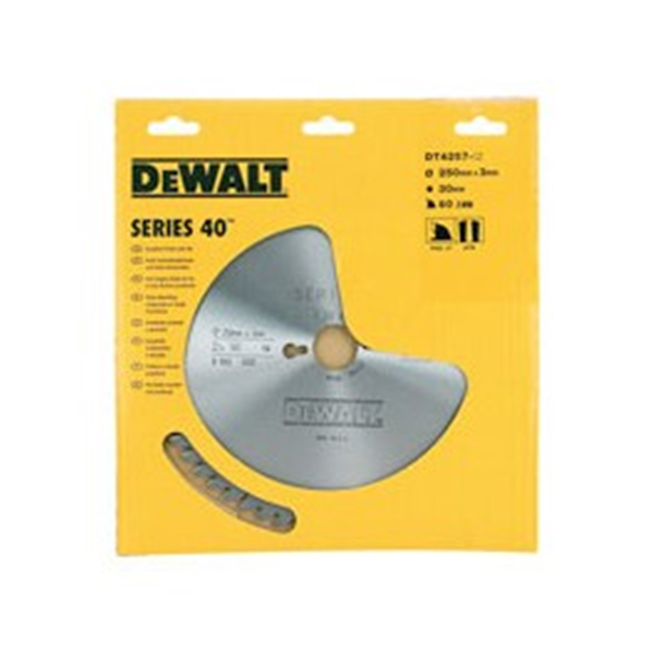 Lame scie circulaire Ø 305 mm carbure 60 dents pour bois DeWALT