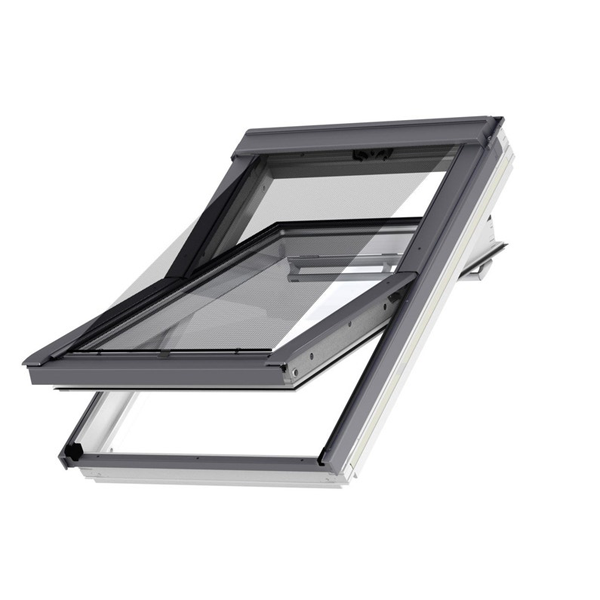 Store extérieur pare-soleil Velux MHL pour fenêtre de toit - Gris foncé RAL 5060 - Largeur 114,0 CM