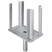 Fourche double pour étai Altrad en acier zingué - tube Ø 32 mm - Écartement 160 x 80 mm