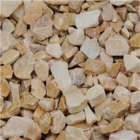 Gravillon calcaire marbre Giallo Sienna 8/16 - Sac de 25 kg