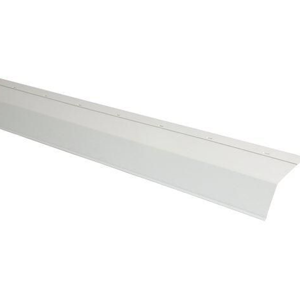 Larmier de gouttière à clouer en PVC traité anti-UV - 180 x 2000 mm - blanc