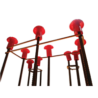 Embout de sécurité rouge pour diamètre 8 à 20 mm Sac de 25