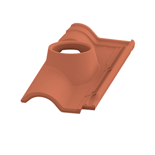 Tuile à douille TB-12 Tejas Borja - Ø  intérieur 130 mm - coloris Nature Lamalou - 435 MM x 255 MM